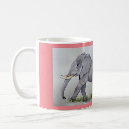 Mama And Baby Elephant Coffee Mug