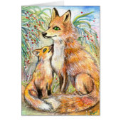 Mama And Baby Fox (Front)