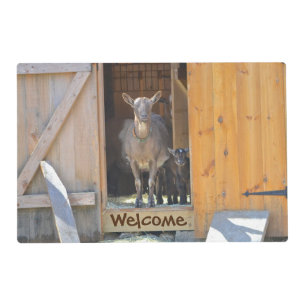 Mama and Baby Goat Placemat
