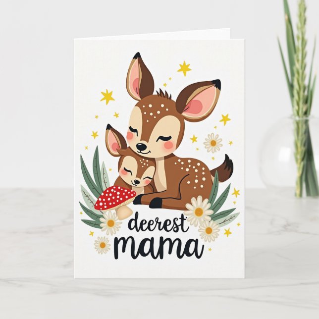 Mama And Baby Love Art Card (Front)