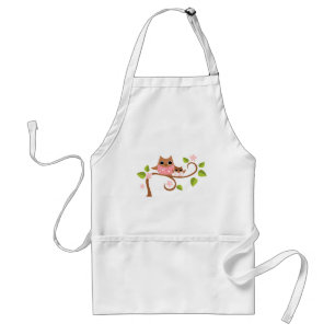 Mama and Baby Owls Adult Apron