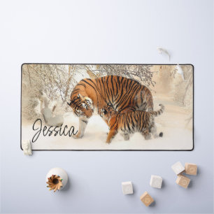Mama and Baby Tiger Desk Mat