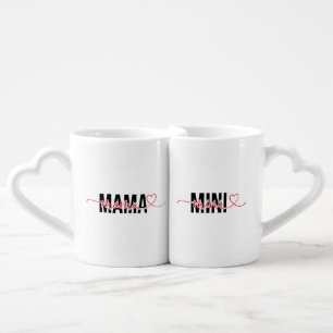 Mama and Mini Mother Daughter Mother's Day Coffee Mug Set