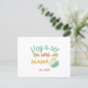 Mamá Anuncio Embarazo Día del Madre  Postcard