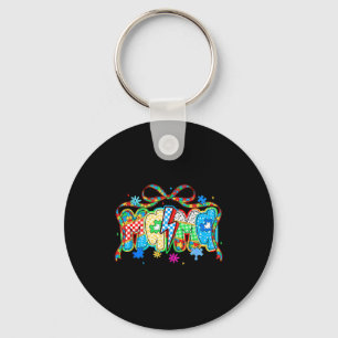 Mama autism awareness autistic support coquette keychain