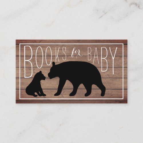 Mama  Baby Bear Book Request Enclosure Card