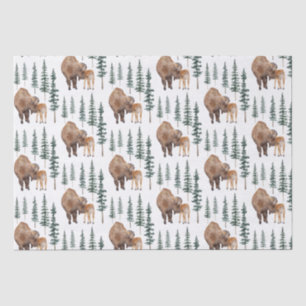 Mama Baby Bison Tissue Paper
