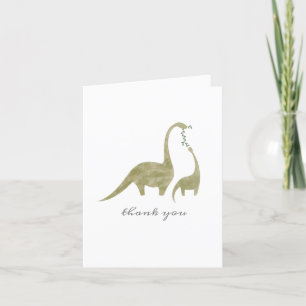 Mama Baby Dinosaur Baby Shower Thank You