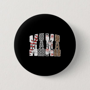 Mama Baseball Season Happy Game Day Trendy Funny S Button