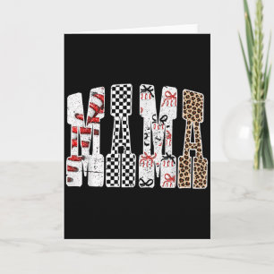 Mama Baseball Season Happy Game Day Trendy Funny S Card