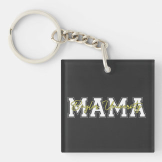 Mama Baylor University Keychain