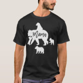 Bear Matching Family Outfits, Funny Mama Bear Four Cubs T-Shirt