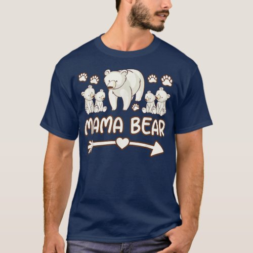 mama bear 4 cubs shirts mama bear t shirt for wom