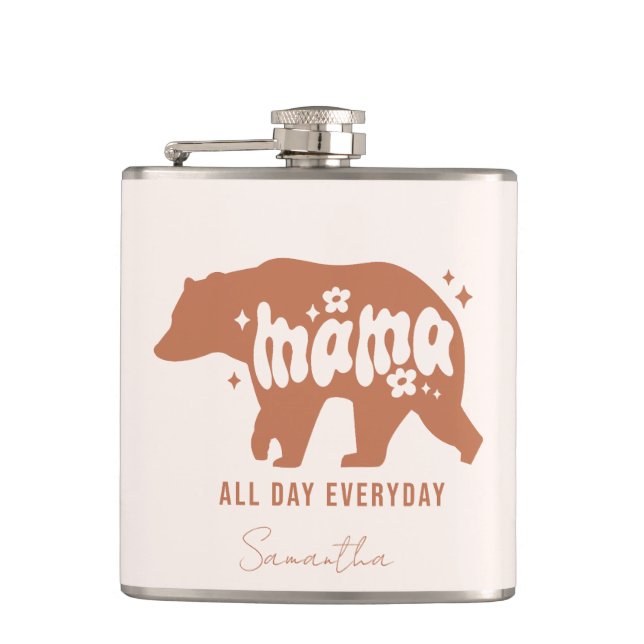 Mama Bear - All Day Everyday Flask (Front)