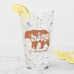 Mama Bear All Day Everyday Glass