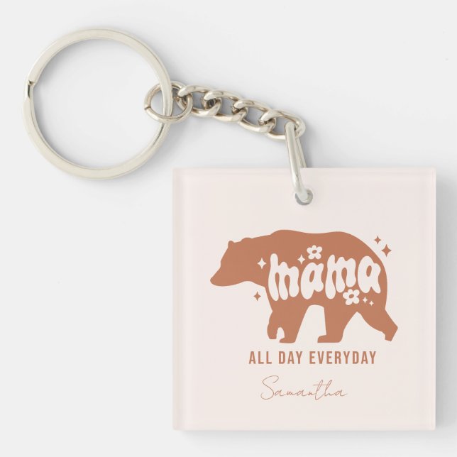 Mama Bear - All Day Everyday Keychain (Front)