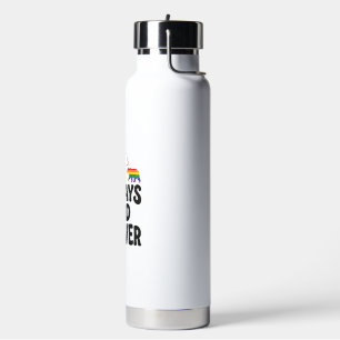 Mama Bear Always And Forever Vintage Rainbow Shirt Water Bottle