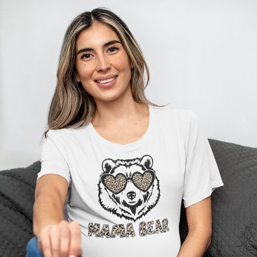 Mama Bear Animal Print T_Shirt