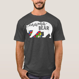 Mama Bear Autism Awareness Month Premium T-Shirt