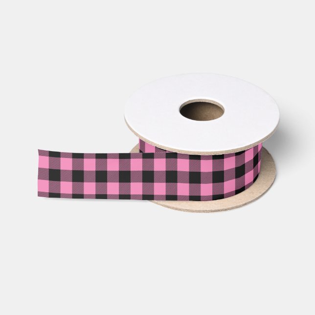 Mama Bear Baby Shower Woodland Lodge Girl Pink Satin Ribbon (Spool)