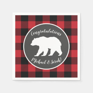 Mama Bear Baby Shower Woodland Lodge Napkins