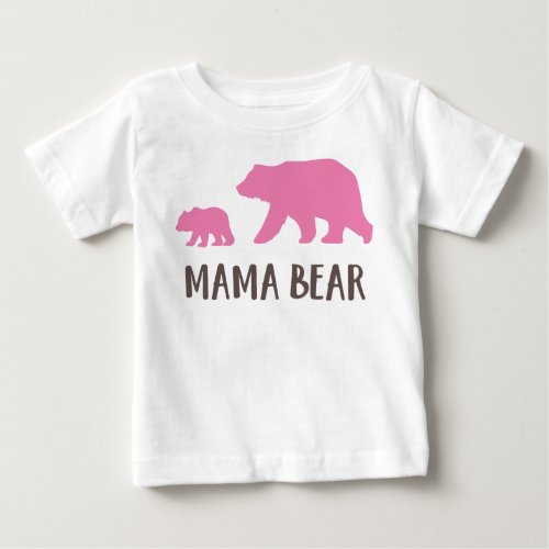 Mama Bear Bear Cub Cute Bear Little Bear  Baby T_Shirt