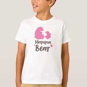 Mama Bear, Bear Cub, Cute Bear, Little Bear, Heart T-Shirt