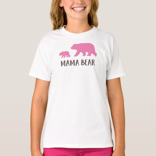 Mama Bear Bear Cub Cute Bear Little Bear T_Shirt