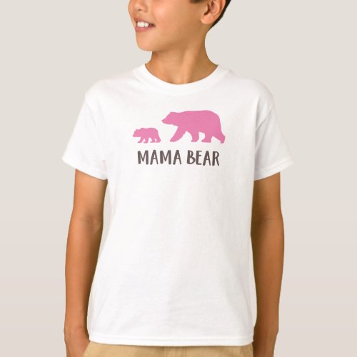 Mama Bear Bear Cub Cute Bear Little Bear  T_Shirt