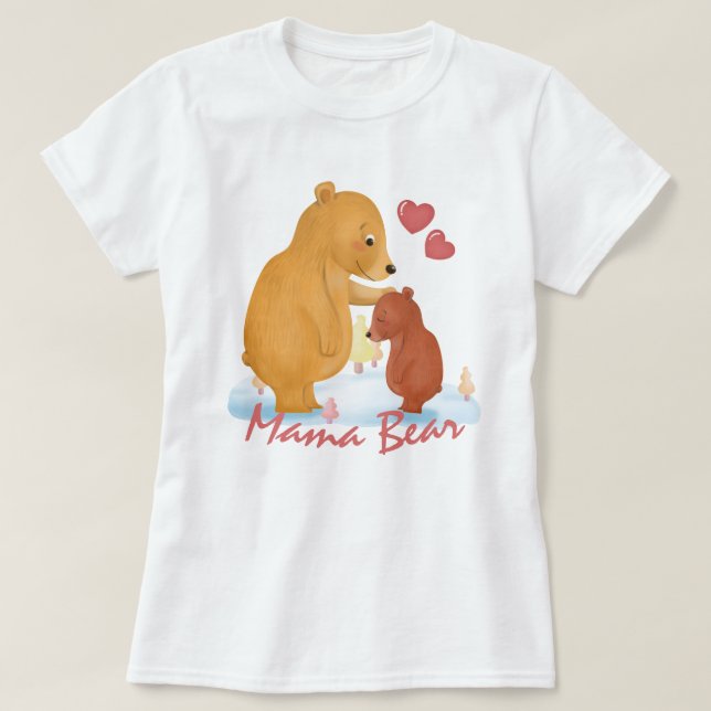 Mama bear - Bear Mom and Baby T-Shirt (Design Front)