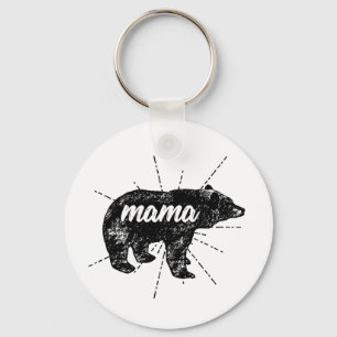 Mama Bear Birthday Mothers Day gift Keychain