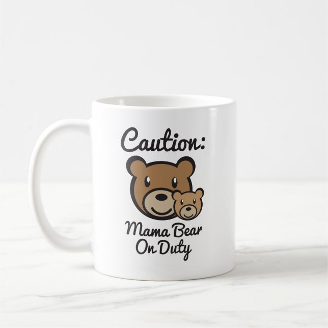 Mama Bear - Black 11 oz Combo Mug (Left)