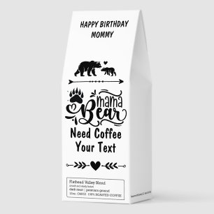 Mama Bear Boho Paw Mother's Day Animal Lover Roasted Coffee
