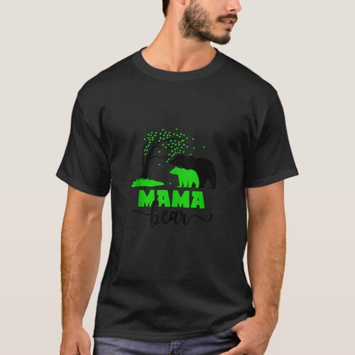 Mama Bear Cerebral Palsy Mom Of A Cerebral Palsy W T_Shirt