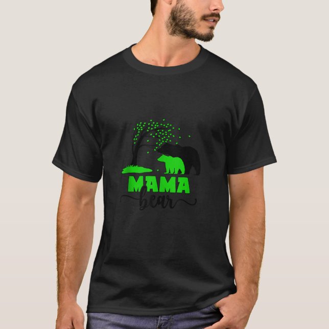 Mama Bear Cerebral Palsy Mom Of A Cerebral Palsy W T-Shirt (Front)