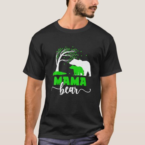 Mama Bear Cerebral Palsy Mom Of A Cerebral Palsy W T_Shirt