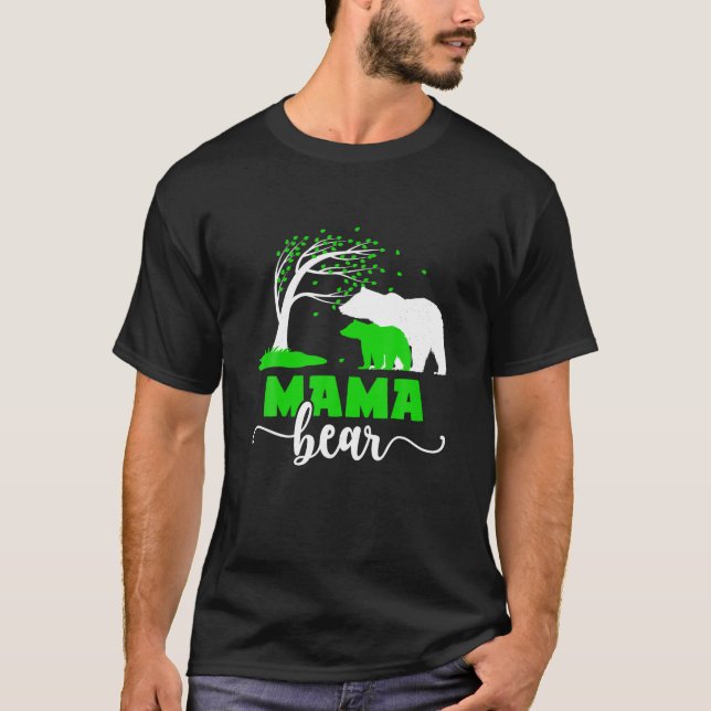 Mama Bear Cerebral Palsy Mom Of A Cerebral Palsy W T-Shirt (Front)