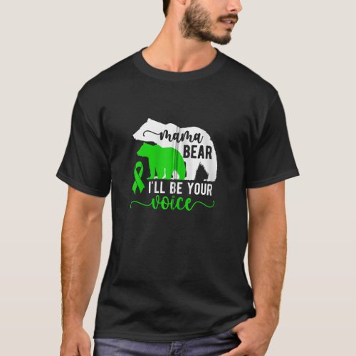 Mama Bear Cerebral Palsy Mom Of A Cerebral Palsy W T_Shirt