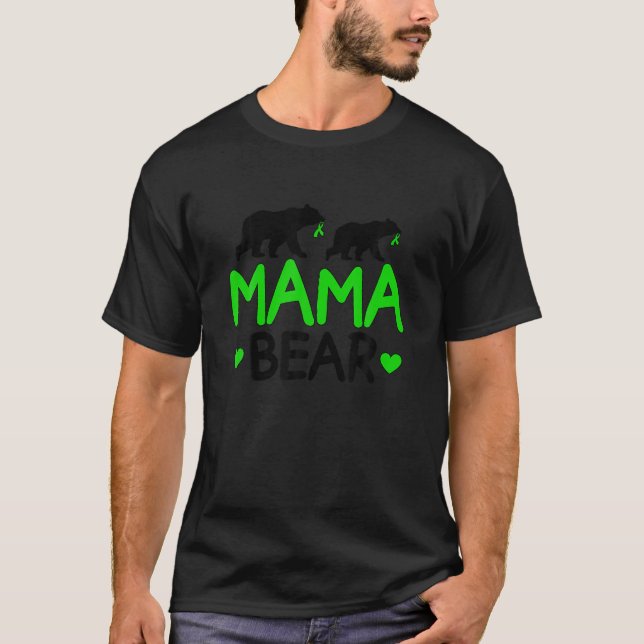 Mama Bear Cerebral Palsy Mom Of A Cerebral Palsy W T-Shirt (Front)