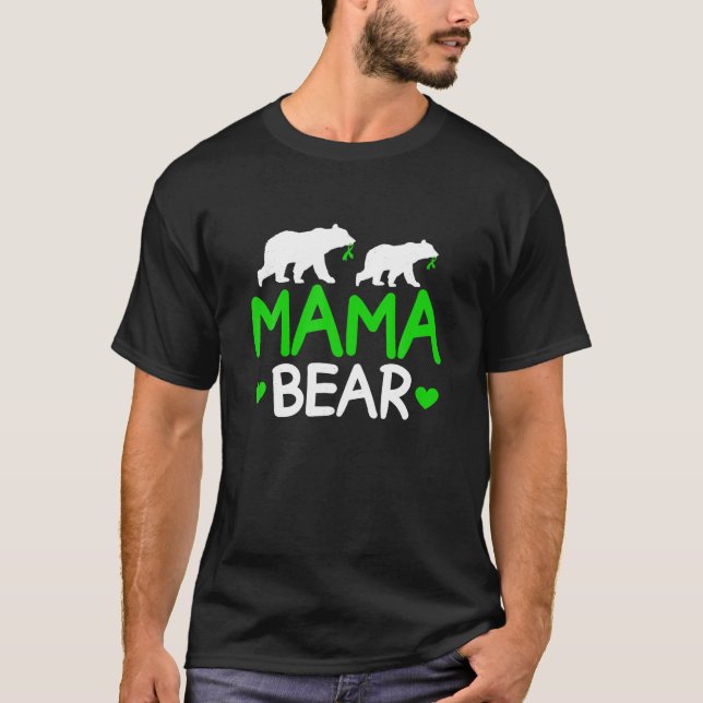 Mama Bear Cerebral Palsy Mom Of A Cerebral Palsy W T-Shirt (Front)