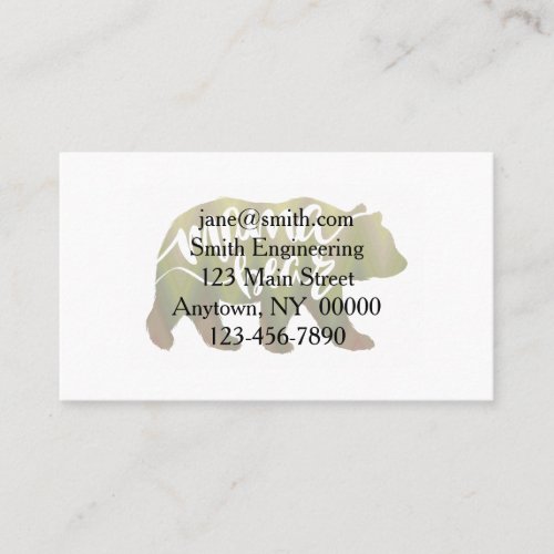 Mama  bear  _ Choose background color Business Card