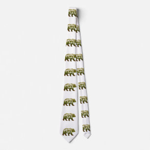 Mama bear - Choose background color Neck Tie