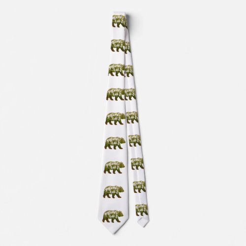 Mama  bear  _ Choose background color Neck Tie