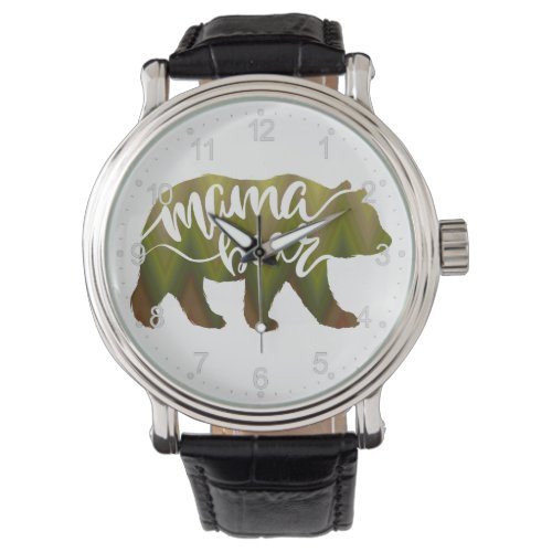 Mama  bear  _ Choose background color Watch