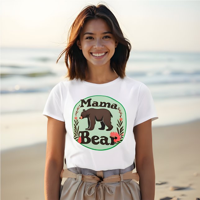 Mama Bear - Classic & Cozy Design T-Shirt (Mama Bear - Classic and Cozy Design T-Shirt. Celebrate Motherhood Everyday.)