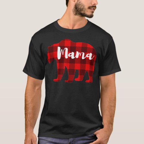 Mama Bear Clothing Women Gift Mother Parents Famil T_Shirt