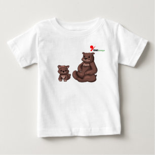Mama Bear & Cub Baby T-Shirt