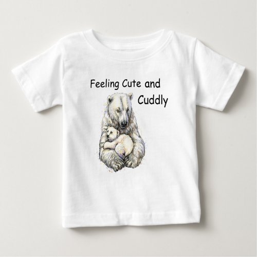 Mama Bear Cub Baby T_Shirt