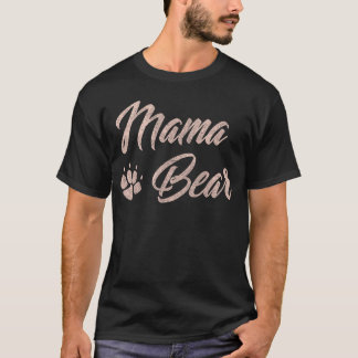 Mama Bear Cute for Mom Paw Pink boy T-Shirt