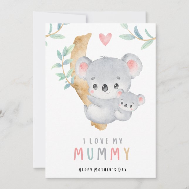 Mama bear cute mothers day card | adorable Mama  (Front)